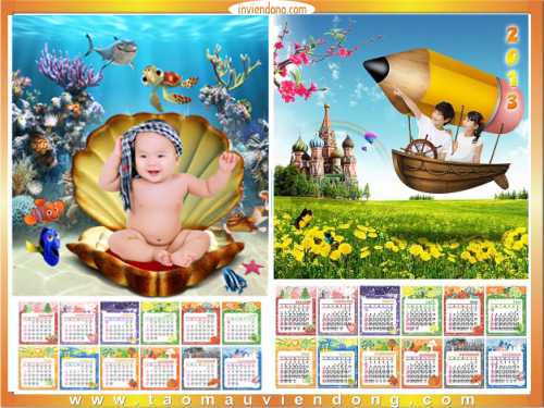in lịch cho bé yêu giá rẻ